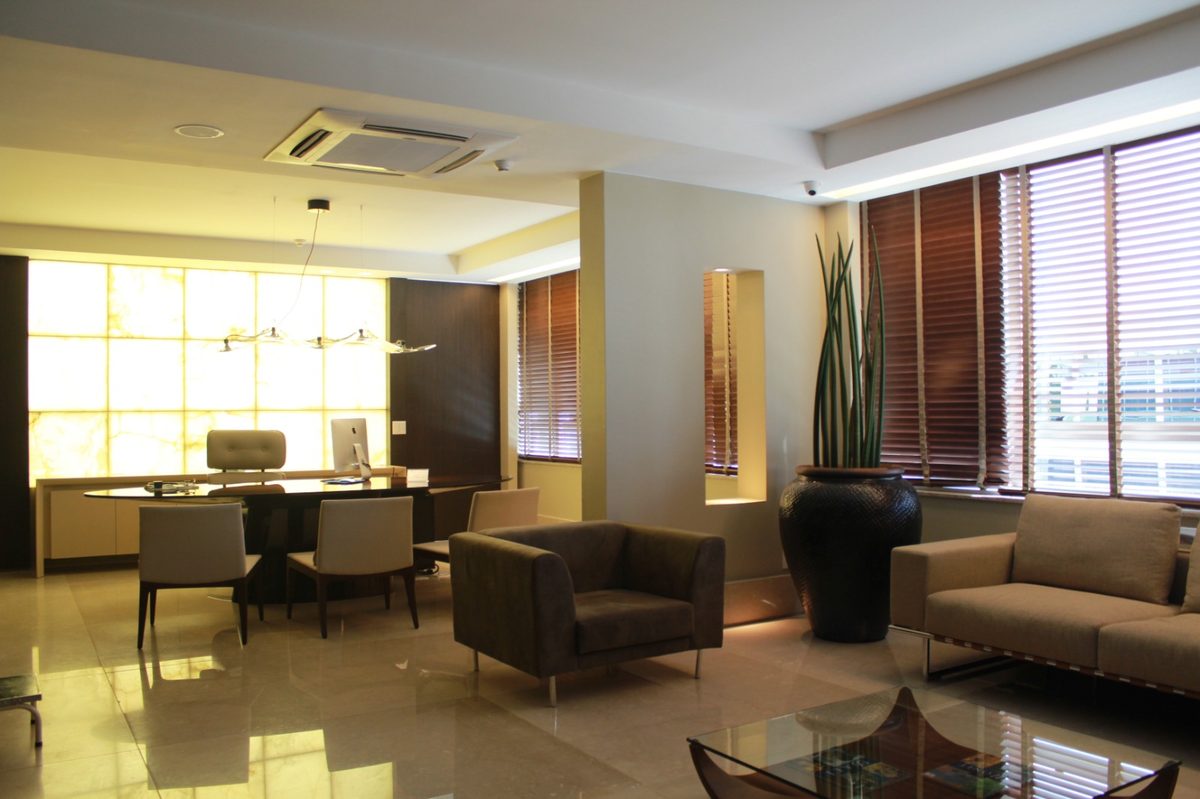 Sala de espera dos consultórios da unidade Lago Sul
