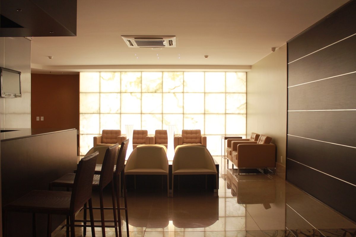 Sala de espera dos exames da unidade Lago Sul